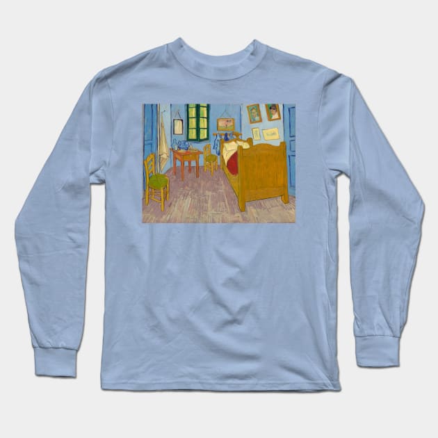 Van Gogh -The Bedroom - Digitally Remastered Long Sleeve T-Shirt by RandomGoodness